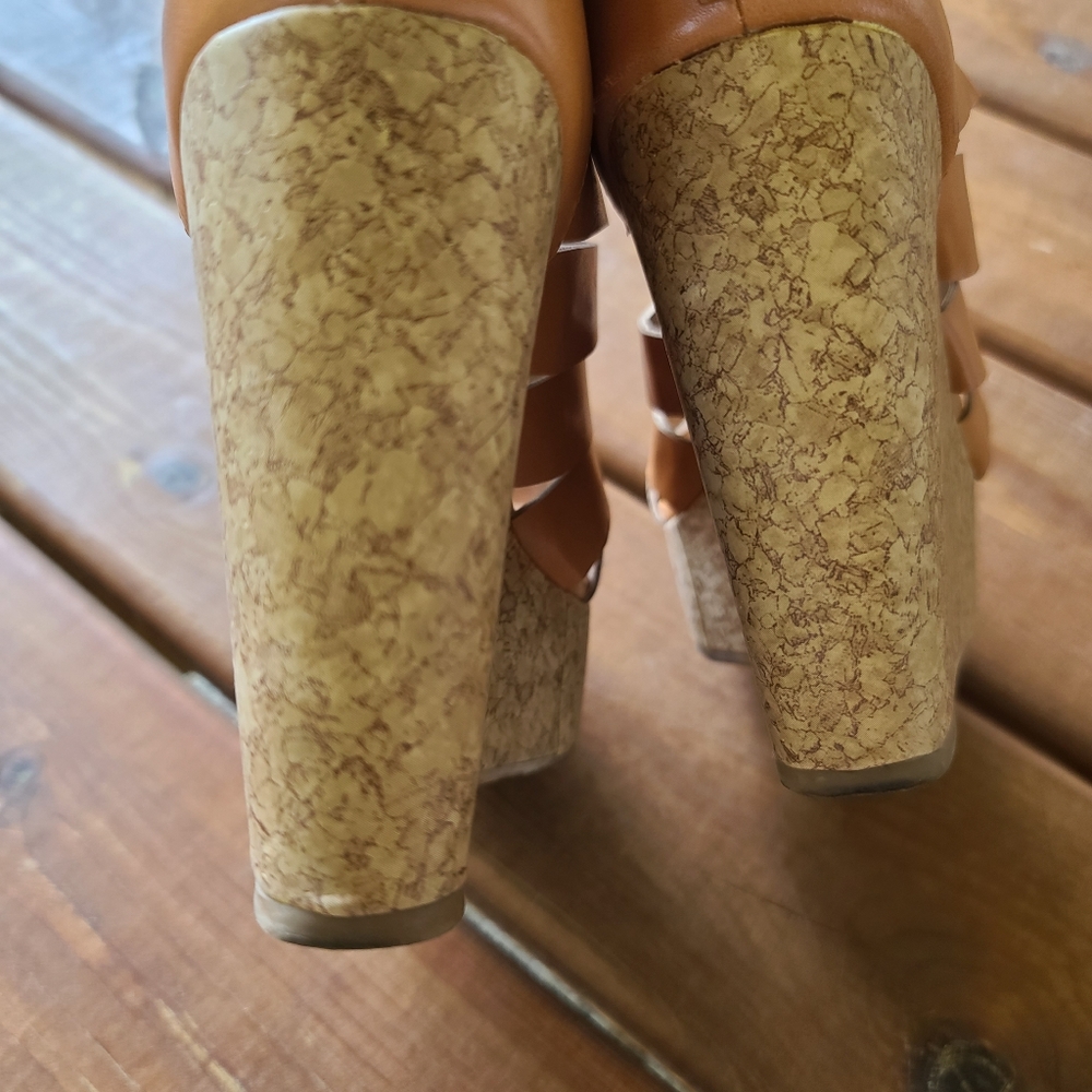 FRH Wedge Platform Sandal Size 7 - Picture 7 of 9